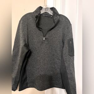 Beverly Hills polo club quarter zip sweater gray sz small